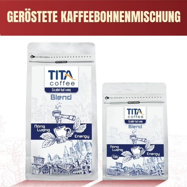 Geröstete Kaffeebohnen 250g, Mischung Robusta und Arabica