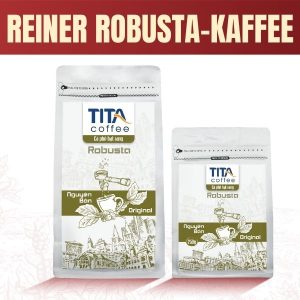 Geröstete Kaffeebohnen 250g, Mischung Robusta und Arabica