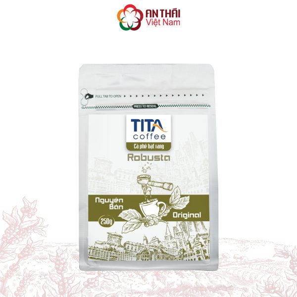 100% Robusta Geröstete Kaffeebohnen 250g