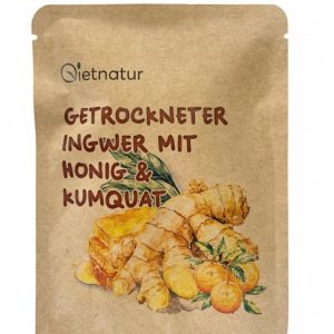 Getrockneter Ingwer mit Kumquat und Honig