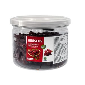 Kandierte Hibiskusblüten im Glas – getrocknete Hibiskusblüten Snack aus Vietnam