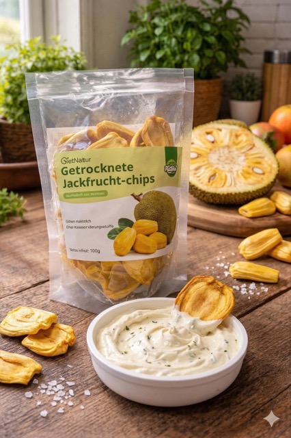 Knusprige Jackfrucht-Chips (100g)
