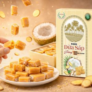 Das neuartige Ingwer-Macapuno-Kokosbonbon begeistert mit jedem Bissen aufs Neue