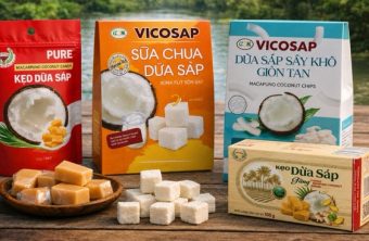 Eine Vielfalt an Macapuno-Kokosnuss-Produkten zum Entdecken