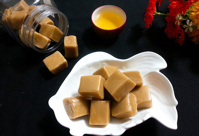 Macapuno Kokosbonbons vs. normale Bonbons