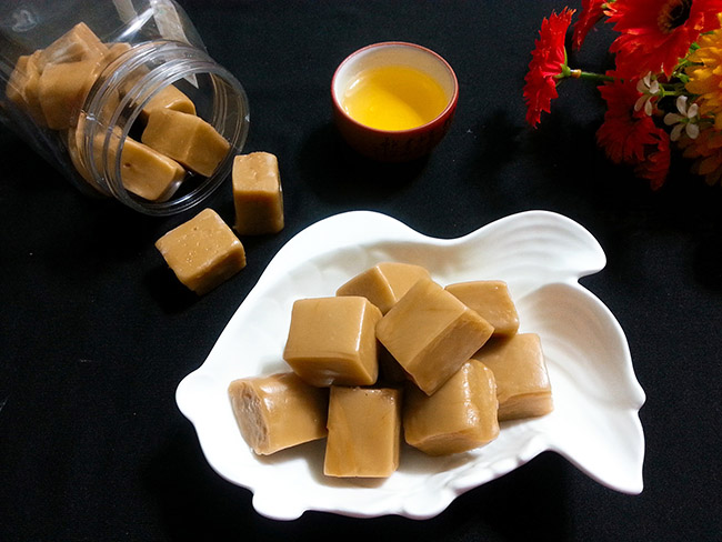 Macapuno Kokosbonbons vs. normale Bonbons