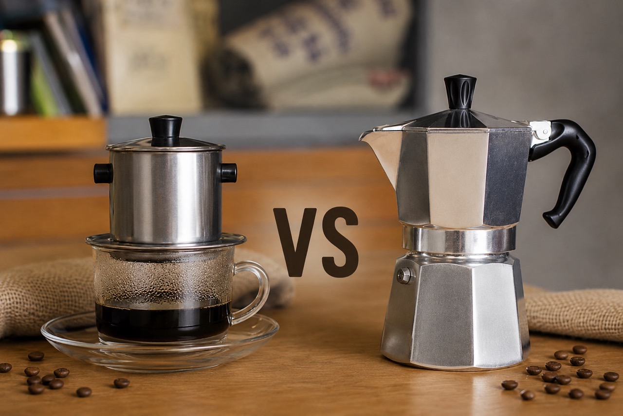 Kaffeefilter (Phin) oder Mokkakanne – Welche Wahl ist perfekt für Ihren Ausflug ins Grüne?