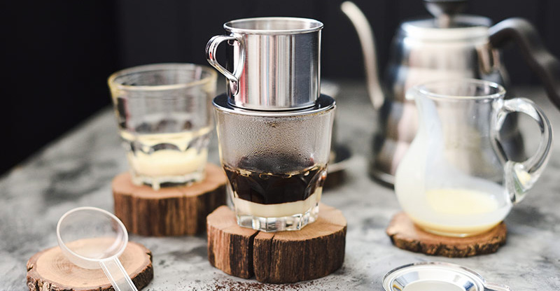 Ultraleichter vietnamesischer Kaffeefilter für Camping