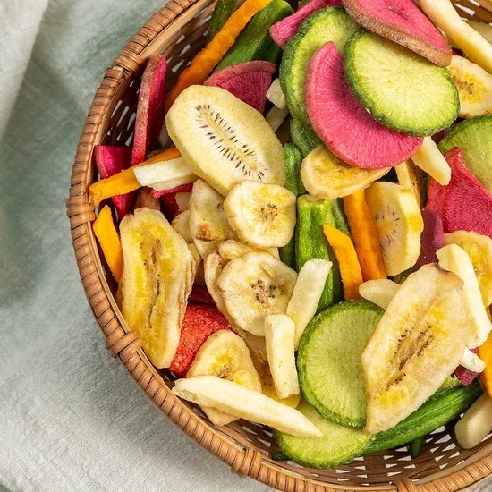 Getrocknete Obst und Gemüse Mix für Entdecker
