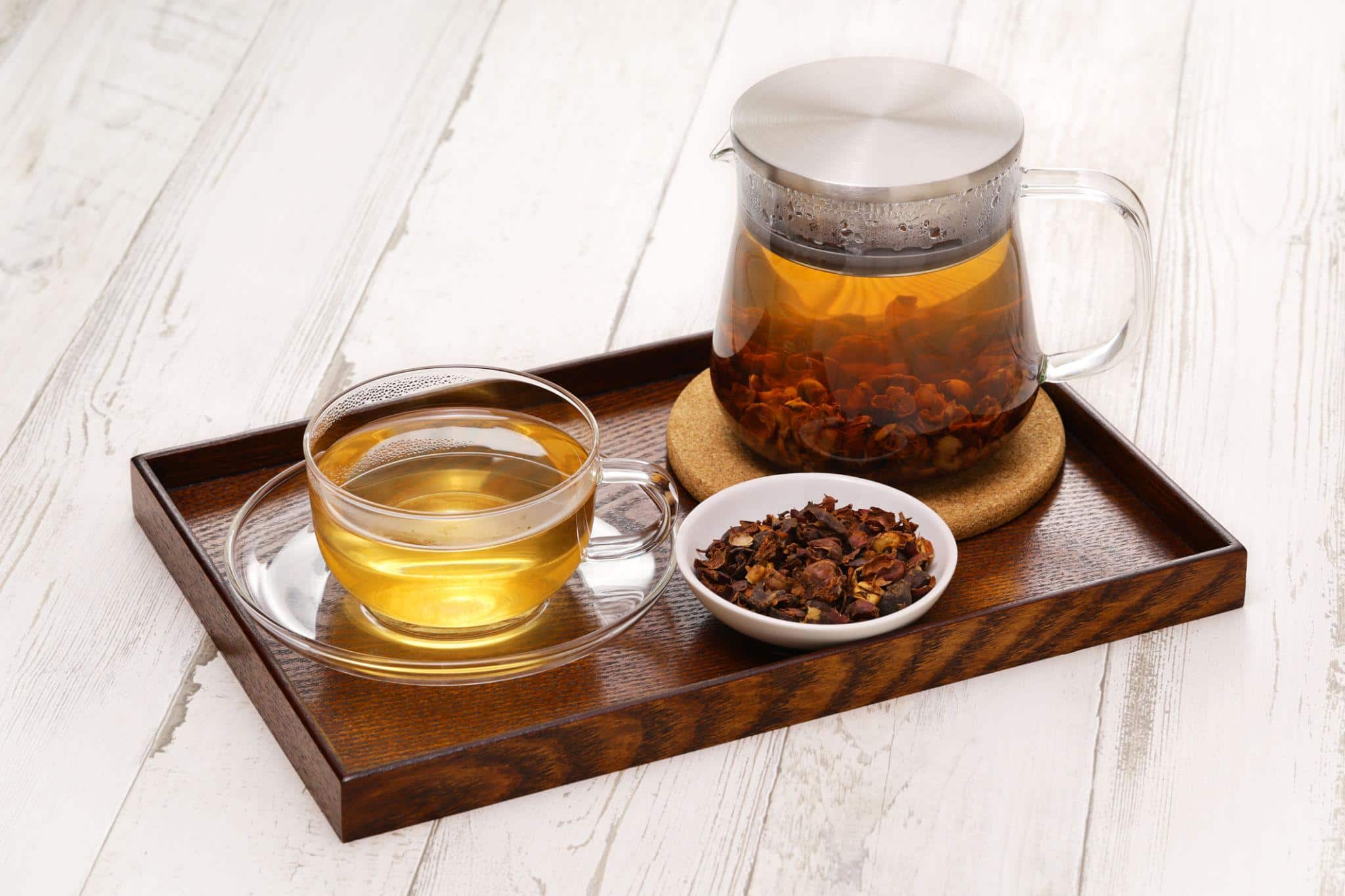 Cascara-Tee wird aus der Schale reifer Arabica-Kaffeekirschen hergestellt, die nach standardisierten Verfahren verarbeitet wird. 