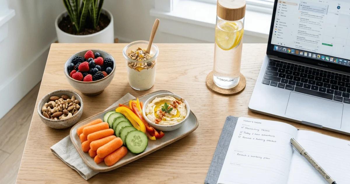Die richtige Snack-Auswahl für einen bewegungsarmen Büroalltag