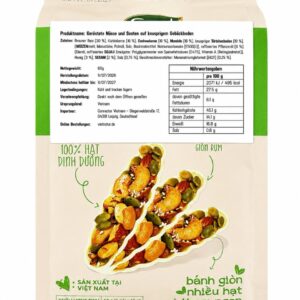 Knuspriger Nuss-Snack auf Gebäckboden 60g - Image 3