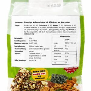 Reisriegel mit Walnuss & Algen 120g | Vietnamesischer Snack - Image 3
