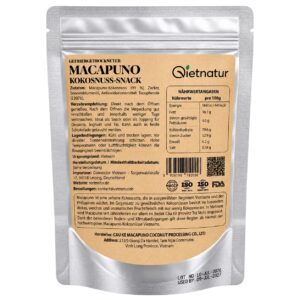 Getrocknete Macapuno Kokosnuss 50g - Exotischer Snack aus Vietnam – Bild 3