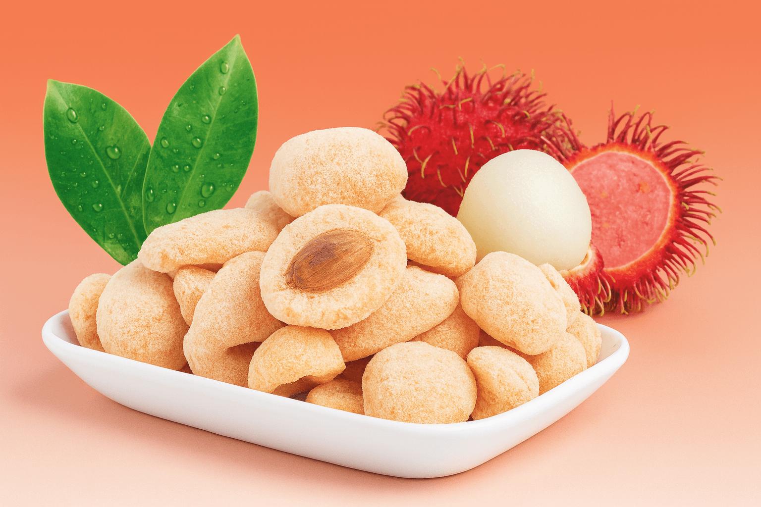 Gefriergetrocknete Rambutan: Saftig bis Knusprig