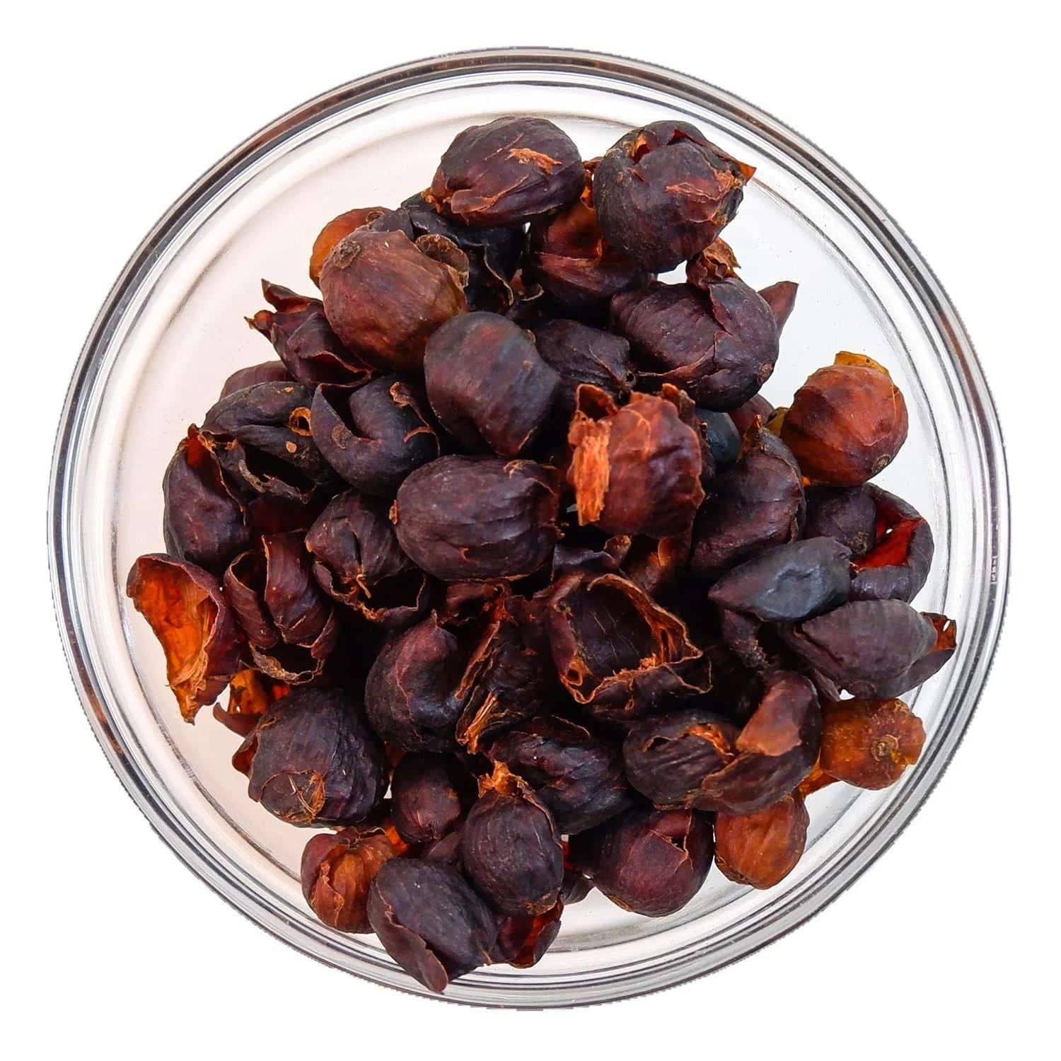 Getrocknete Cascara-Schalen der Arabica-Kaffeekirsche
