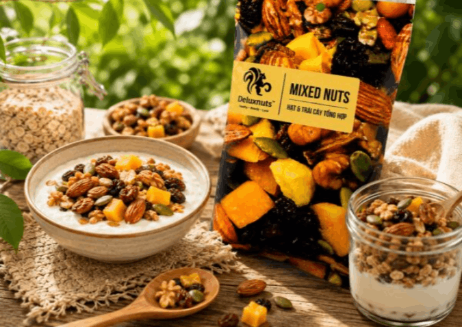 Die handliche 40-g-Portion lässt sich bequem mitnehmen und eignet sich ideal als Snack für zwischendurch.