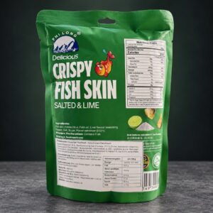 Knusprige Fischhaut mit Salz & Limette 50g – Bild 3